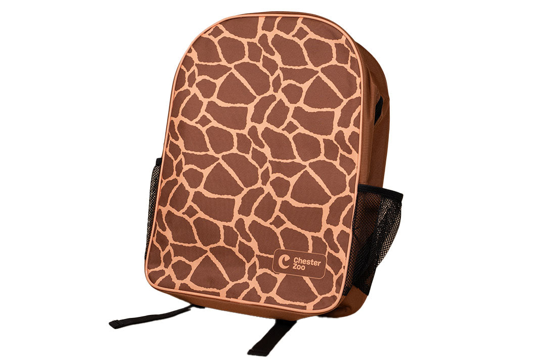 giraffe backpack jansport Heart of Africa Giraffe Print Backpack – Chester Zoo Enterprises Ltd
