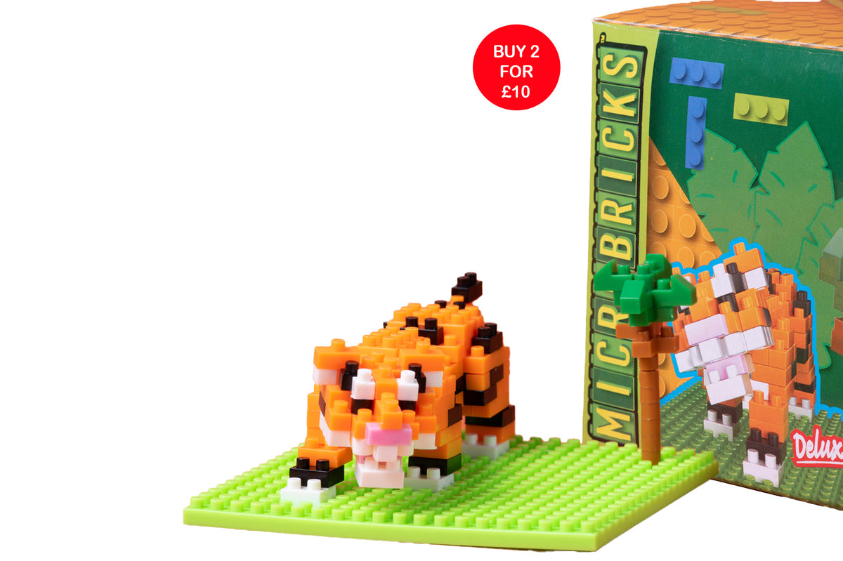 Animal Microbricks Set - Tiger – Chester Zoo Enterprises Ltd